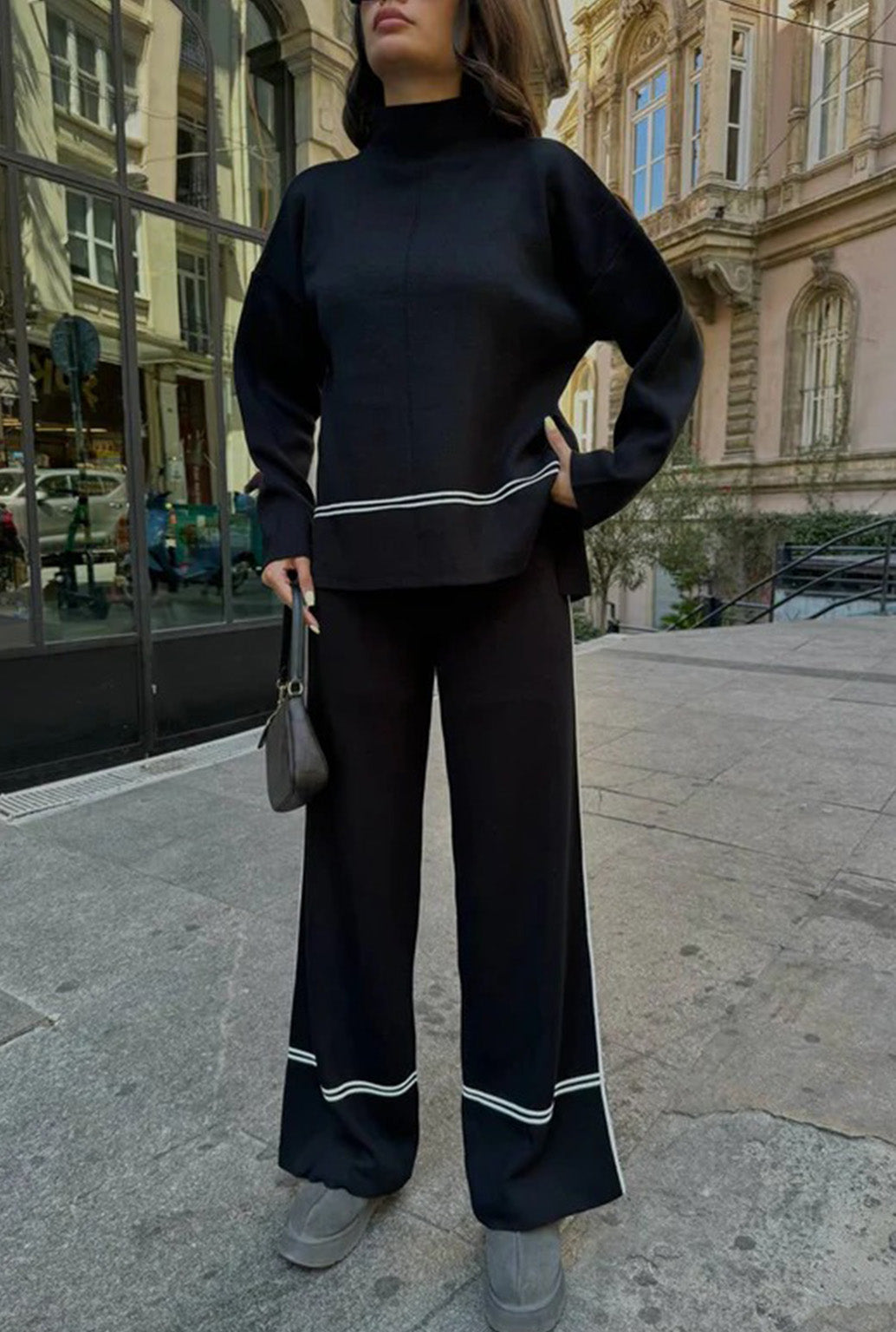 BLACK STRIPE SET