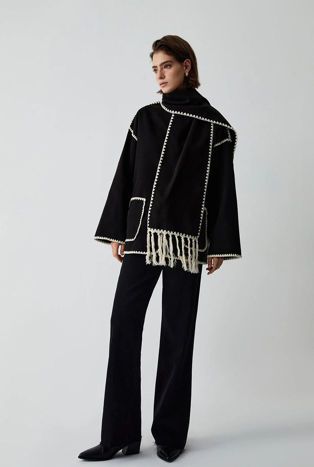SCARF COAT SET
