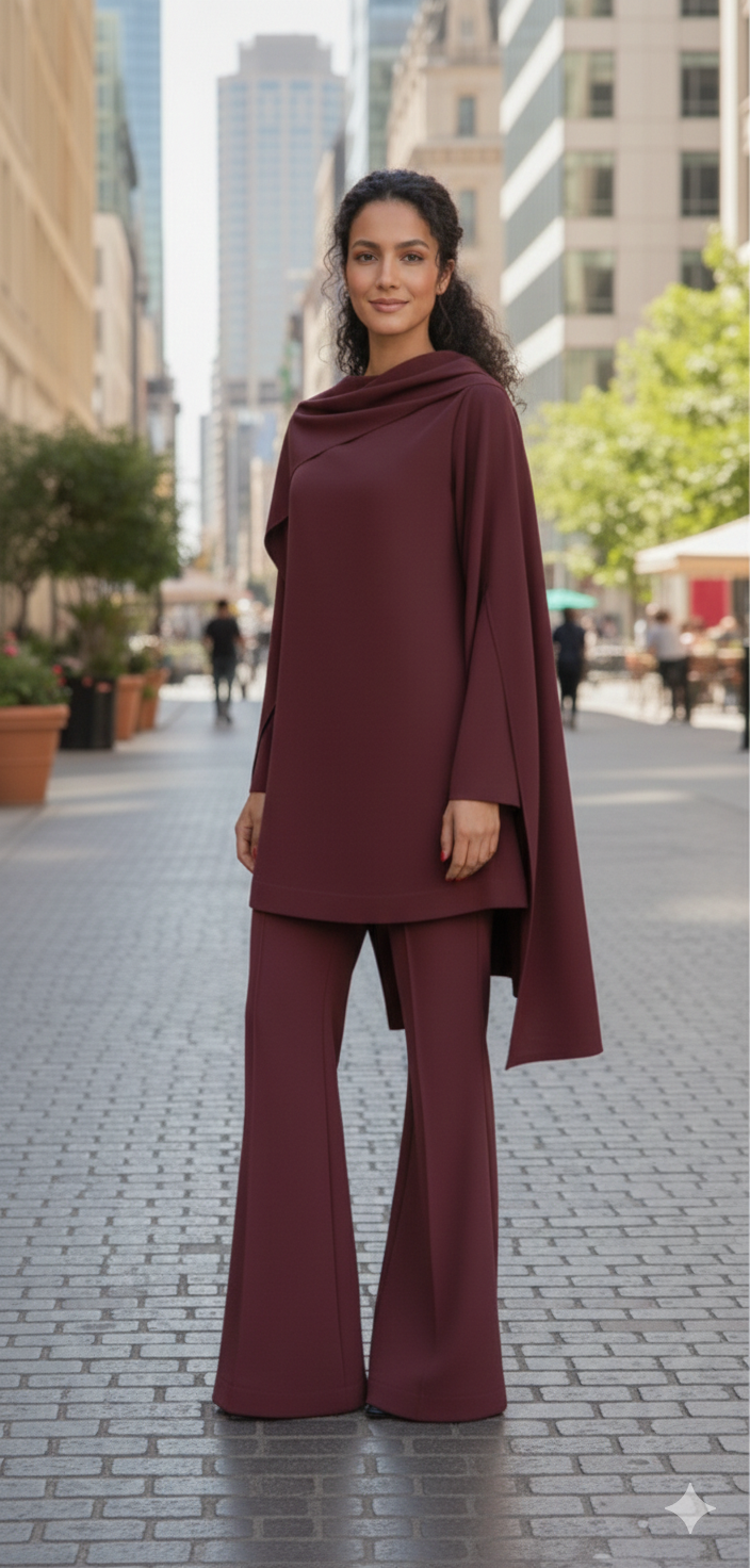 Burgundy Drape