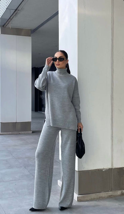 GRAY HIGHNECK SET