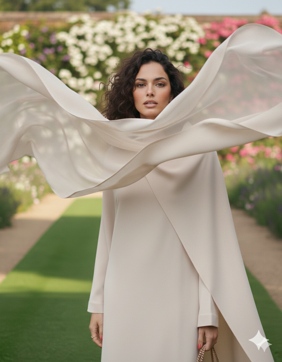 Ivory Whisper Drape