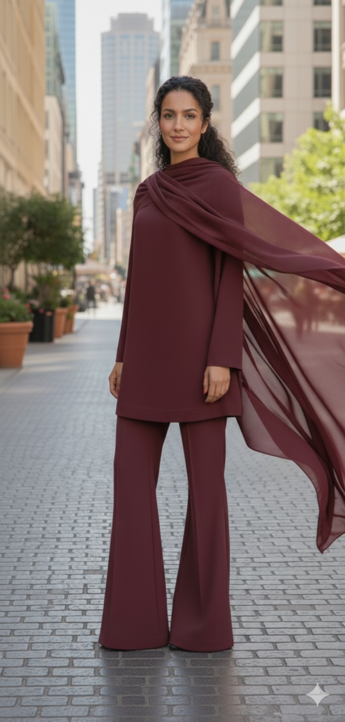 Burgundy Drape
