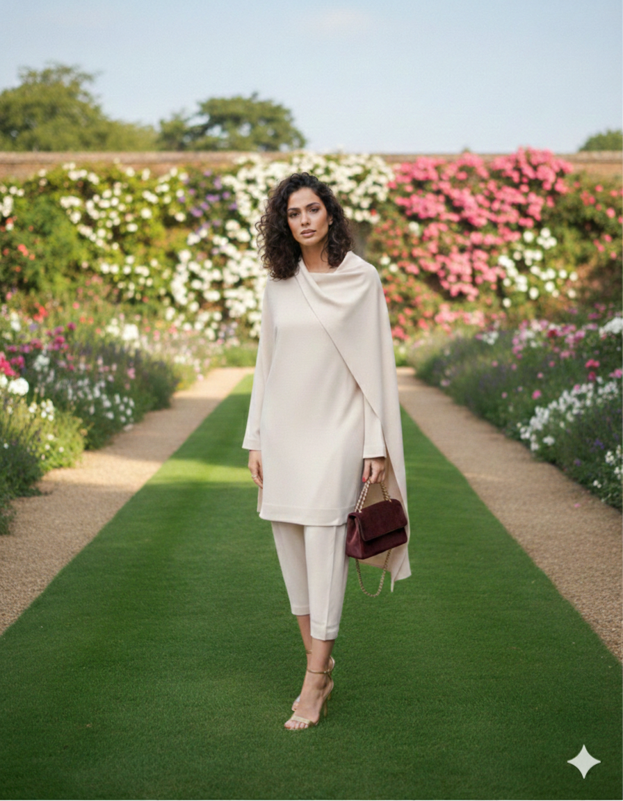 Ivory Whisper Drape