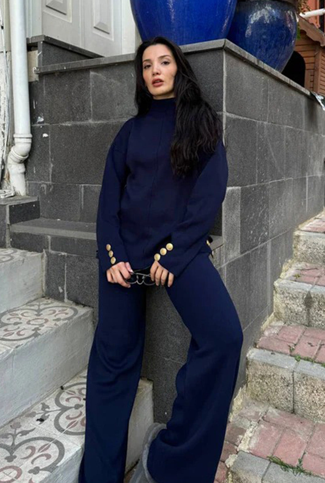 NAVY BUTTON SET