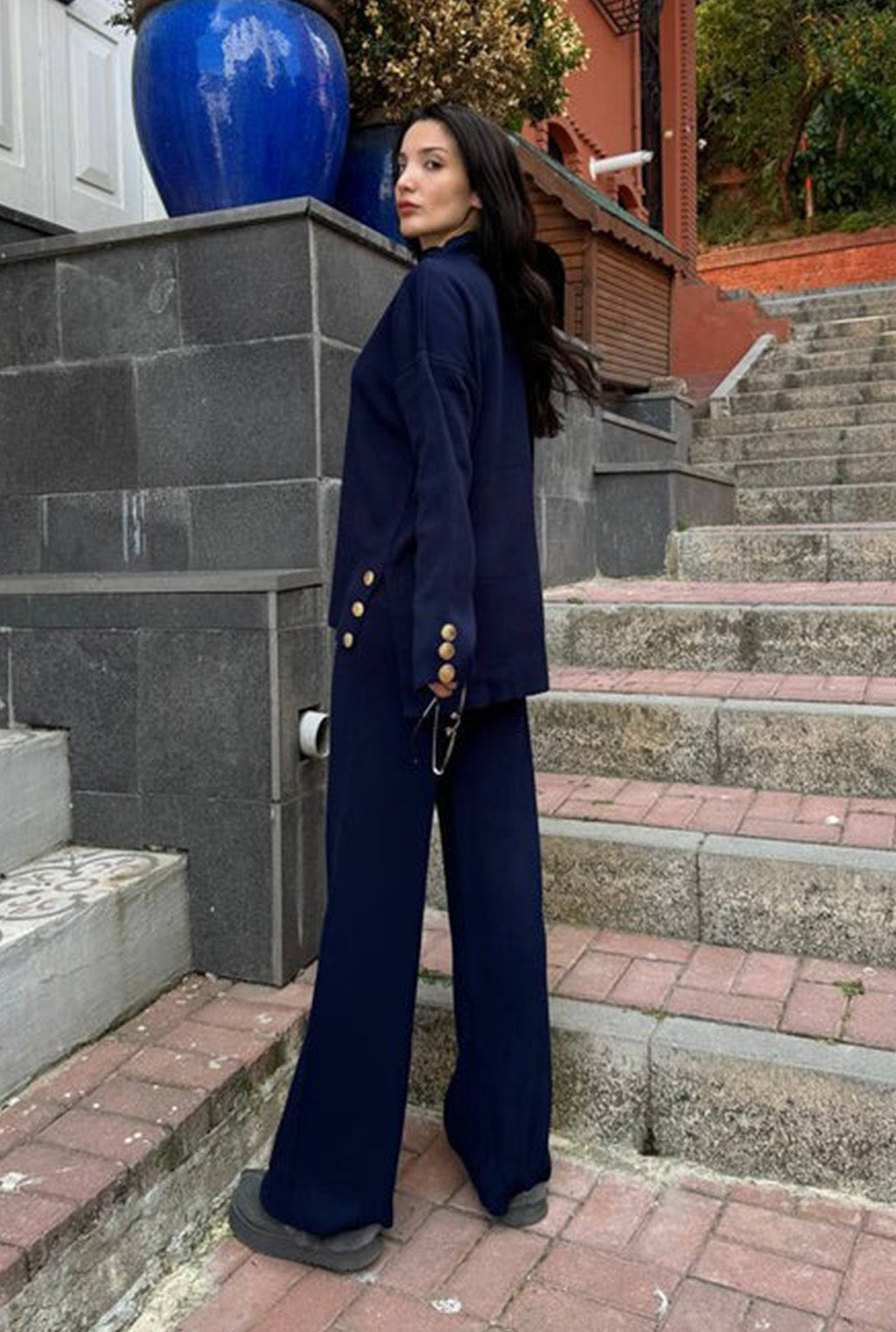 NAVY BUTTON SET