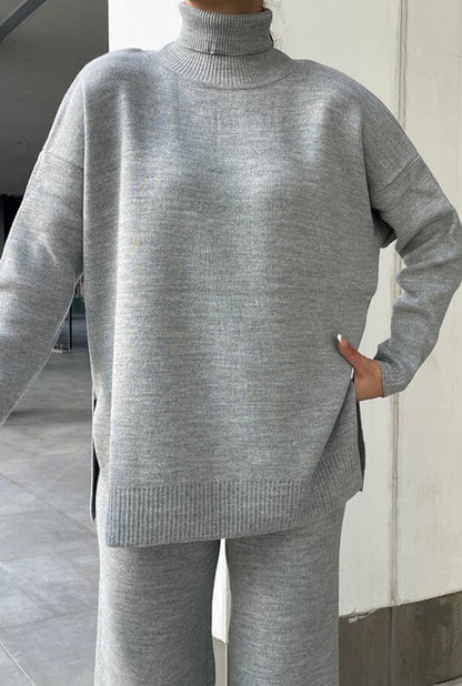 GRAY HIGHNECK SET