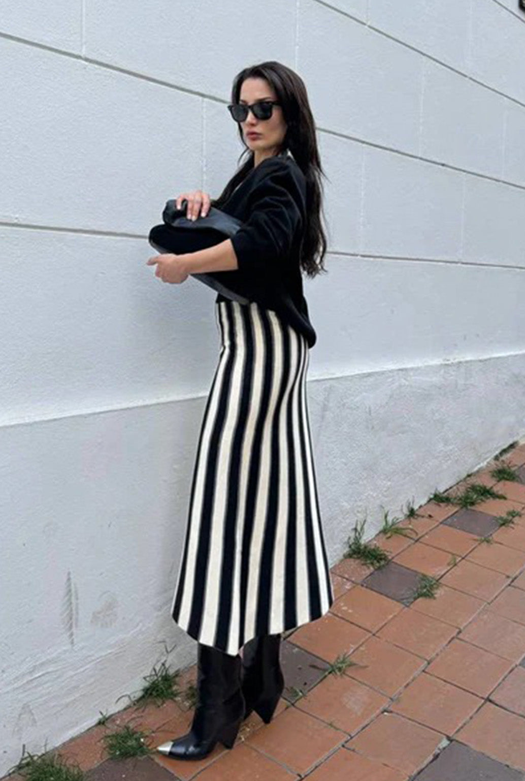 STRIPE SKIRT SET