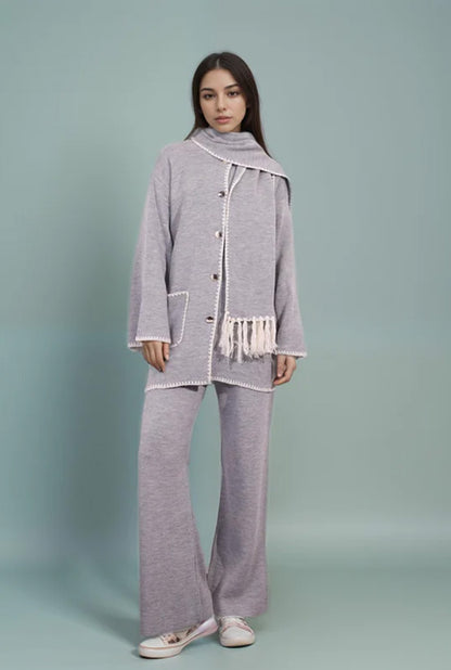 SCARF COAT SET