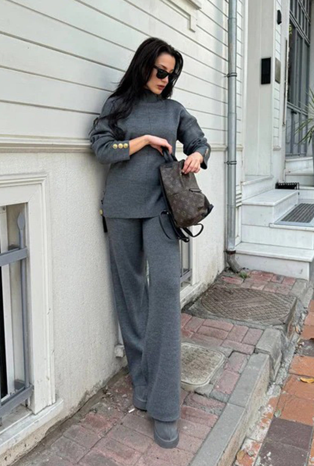 DARK GRAY BUTTON SET