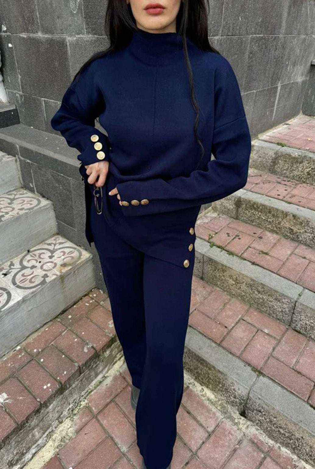 NAVY BUTTON SET