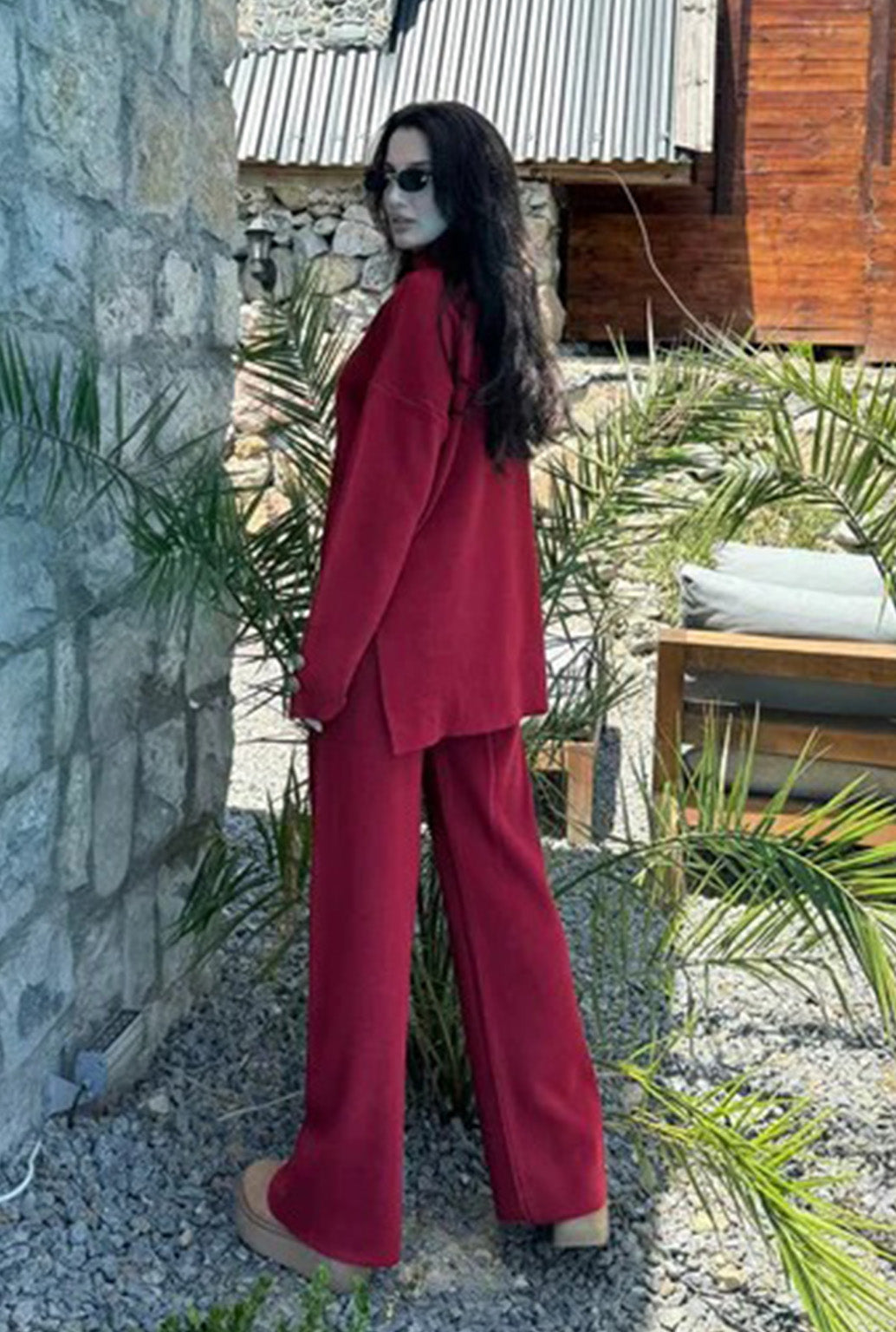 DEEP RED BUTTON SET