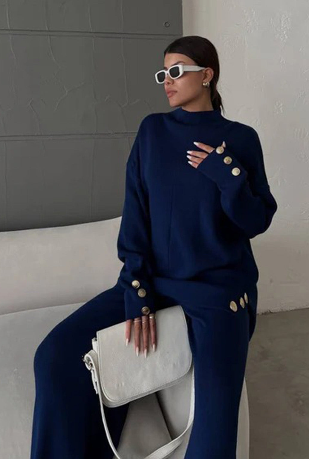NAVY BUTTON SET