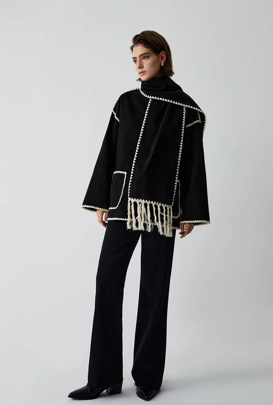 SCARF COAT SET